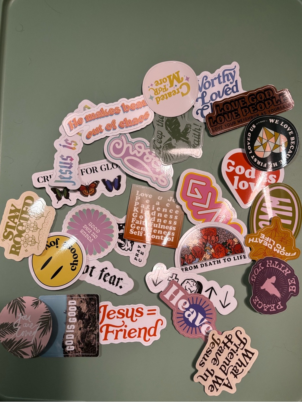 Pack of 25 Christian Stickers